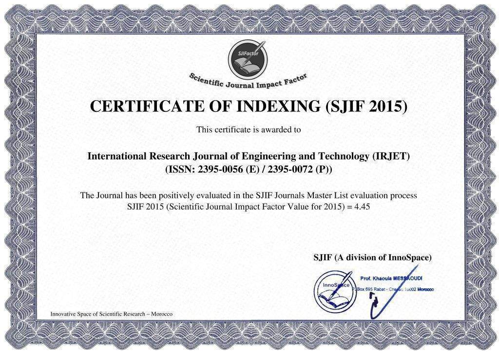 IRJET Impact factor